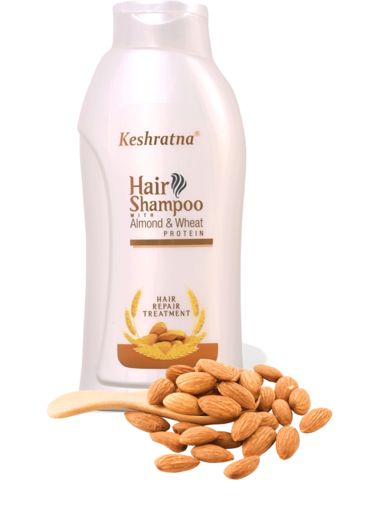 Almond and wheat hair shampoo